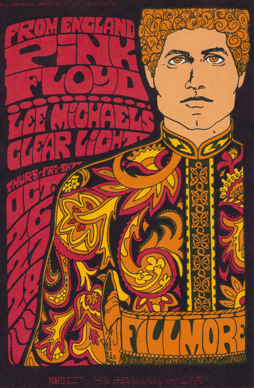 BG # 90 Pink Floyd Fillmore postcard BG90
