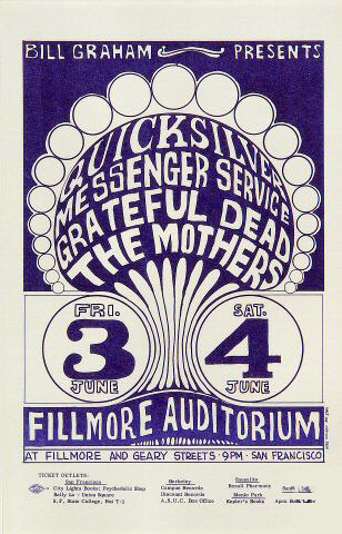 BG # 9 Quicksilver Messenger Service Fillmore Handbill BG9