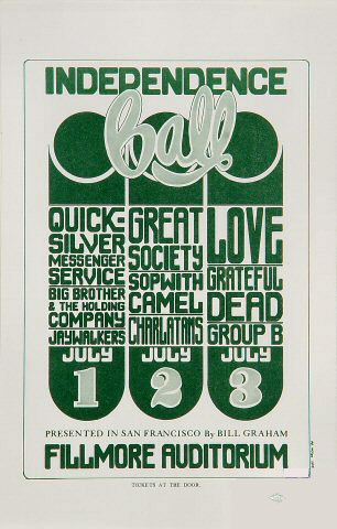 BG # 14 Quicksilver Messenger Service Fillmore Handbill BG14