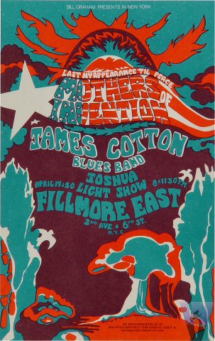 BG # NY4-1 Mothers of Invention Fillmore Poster BGNY4