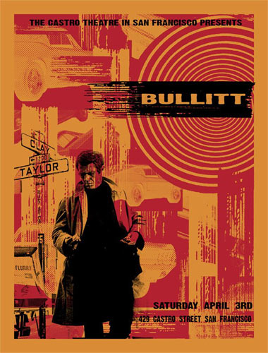 Steve McQueen Bullitt Movie Poster