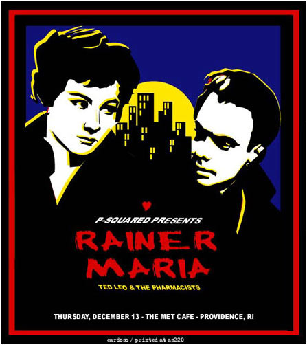 Pete Cardoso Rainer Maria Poster