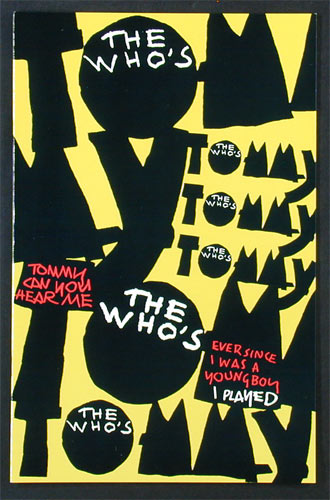 The Who 1993 Tommy Broadway Program