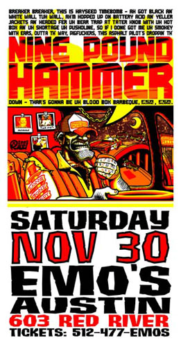 Jeff Wood - Drowning Creek Nine Pound Hammer Handbill