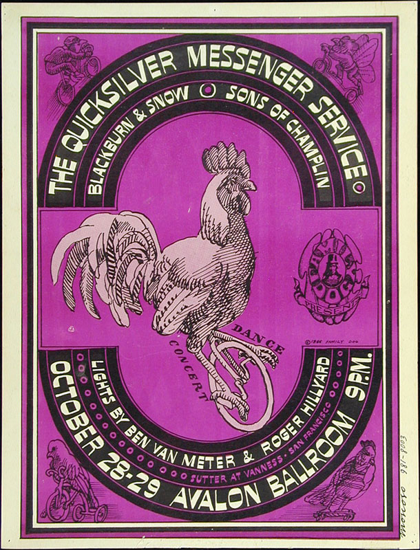 FD # 32-1 Quicksilver Messenger Service Family Dog Poster FD32