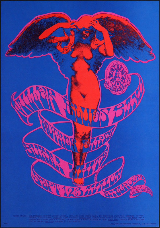 FD # 78 Miller Blues Band Family Dog postcard FD78