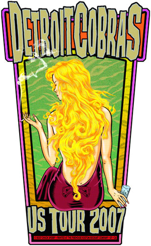Firehouse Detroit Cobras Tour Poster 2007 Poster