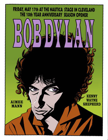 Justin Hampton Bob Dylan Poster