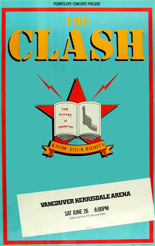 The Clash Vancouver 1982 Poster