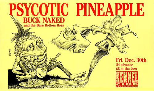 John Seabury Psycotic Pineapple Buck Naked Poster