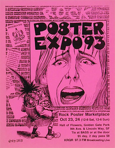 John Seabury Rock Poster Expo 1993 Pyno Man Poster