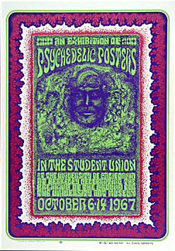 Wes Wilson 1967 Psychedelic Poster Exhibition Poster