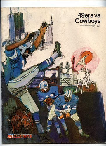 1967 San Francisco 49ers vs Dallas Cowboys Pro Football Program