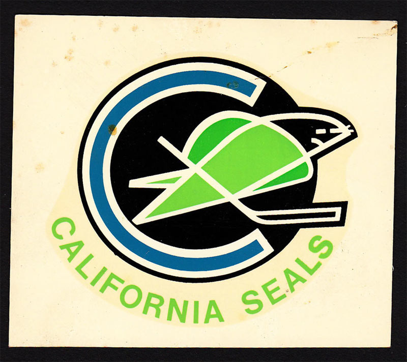 Oakland California Seals 1967 Hya Lac Water Slide Decal Decal