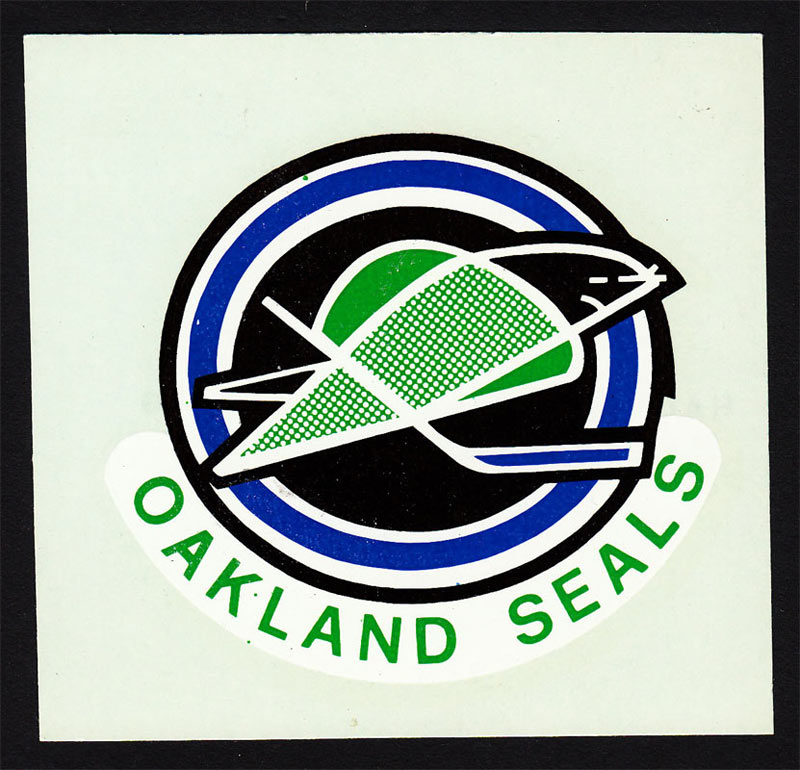 Oakland Seals 1968 Hale Window Sign (Decal) Decal