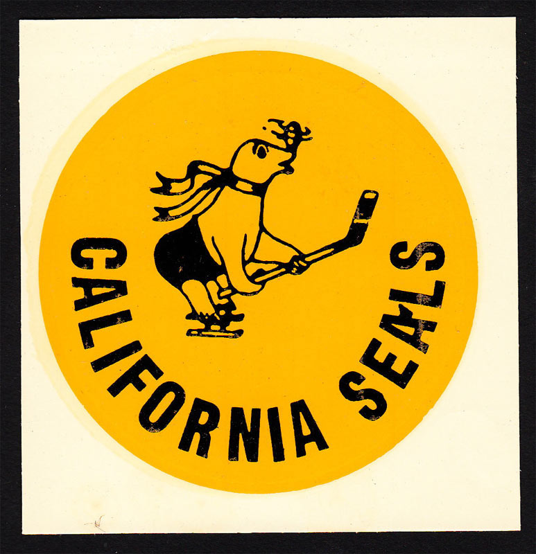 California Seals 1966 Window Decal Hockey Sticker
