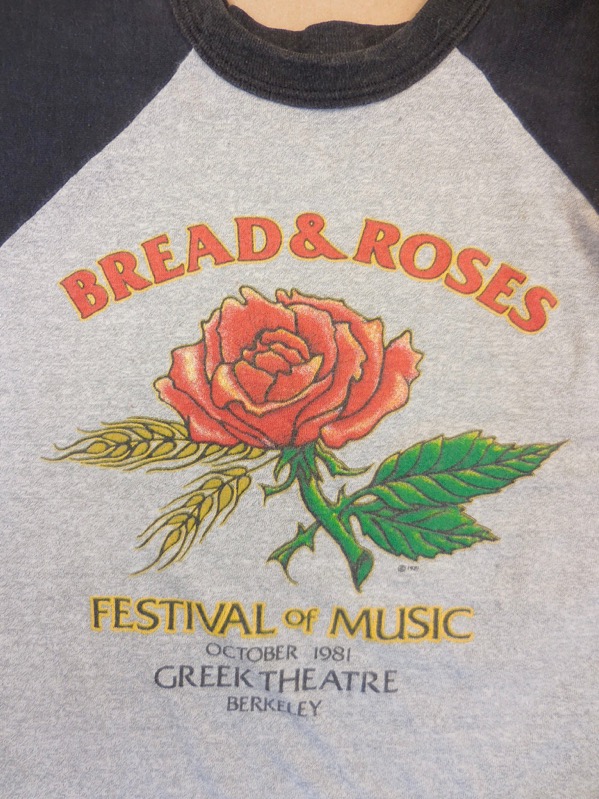 1981 Bread and Roses Festival 3/4 Sleeve Vintage T-Shirt