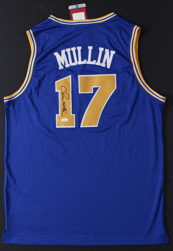 Chris Mullin Golden State Warriors Autographed Basketball Jersey