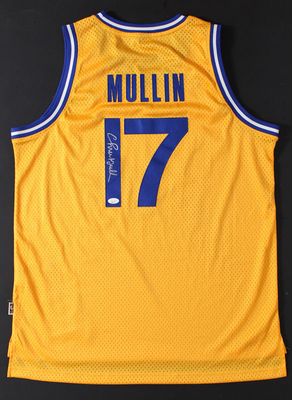 Chris Mullin Golden State Warriors Autographed Basketball Jersey