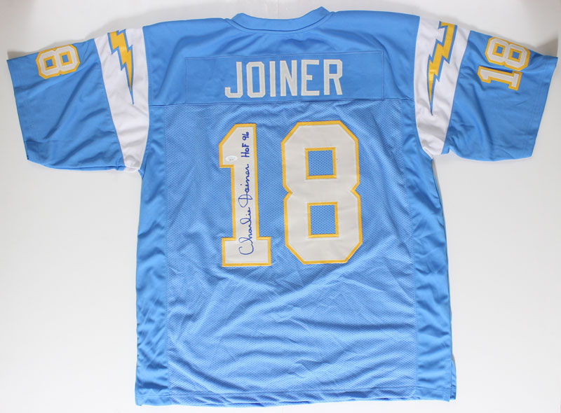 Charlie Joiner San Diego Chargers Autographed Football Jersey