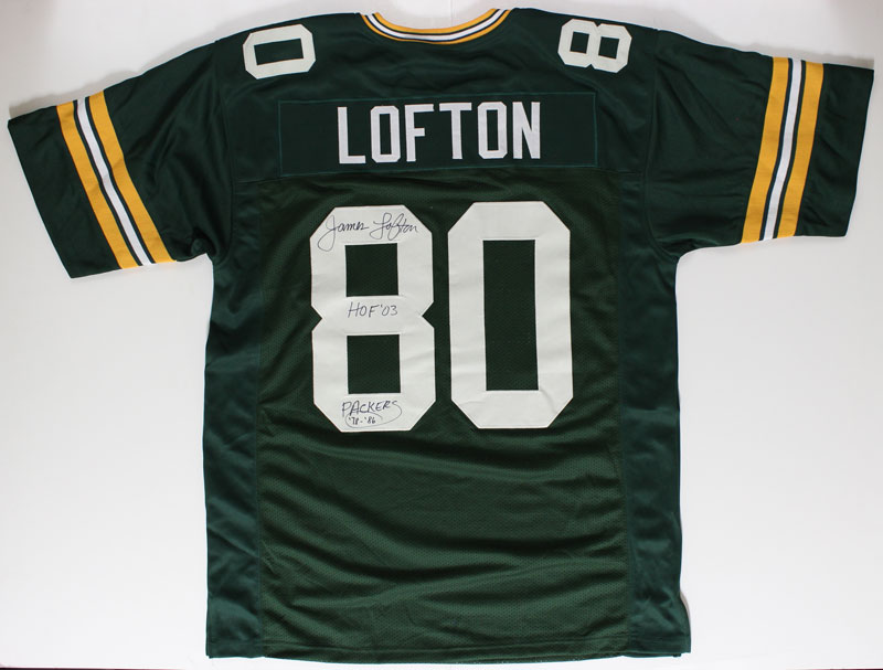 James Lofton Green Bay Packers Autographed Football Jersey