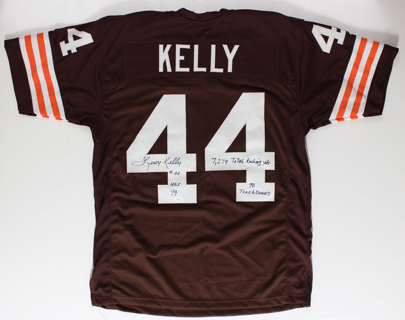 Leroy Kelly Cleveland Browns Autographed Football Jersey