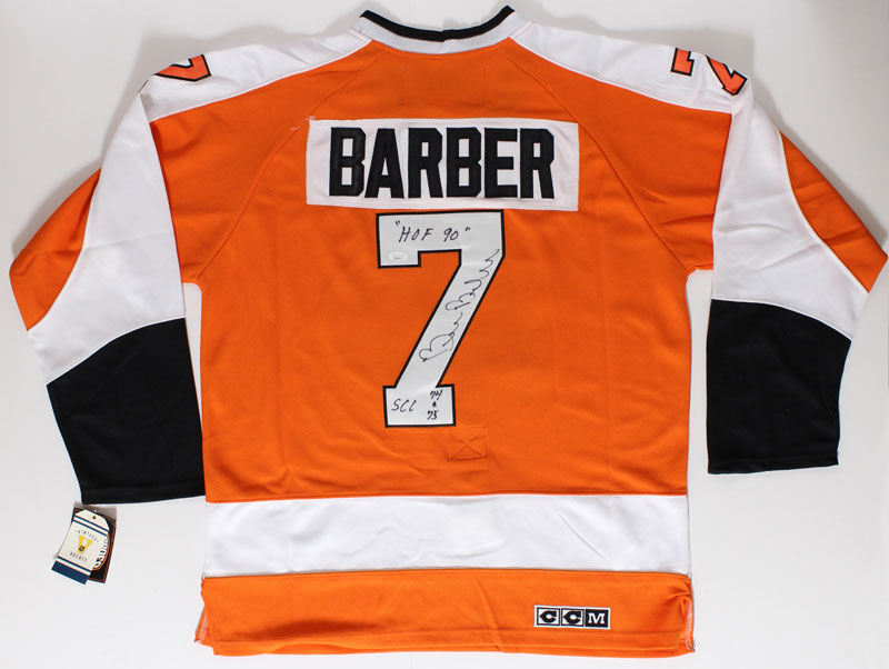 Bill Barber Philadelphia Flyers Autographed Hockey Jersey