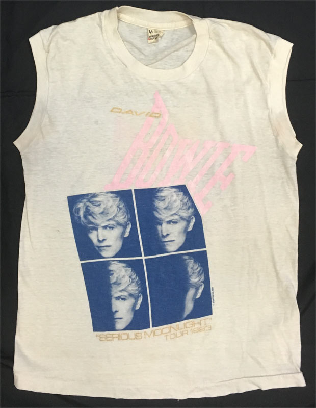 David Bowie Serious Moonlight Tour 1983 Oakland Muscle Vintage T-Shirt