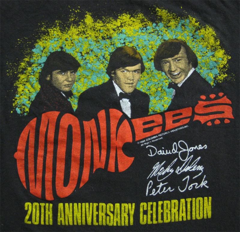 Monkees 1986 World Tour Vintage T-Shirt