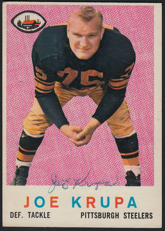 Joe Krupa 1959 Topps #144 Autographed Football Card