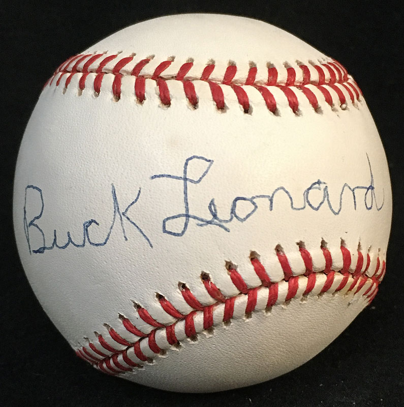 Buck Leonard Autographed Baseball