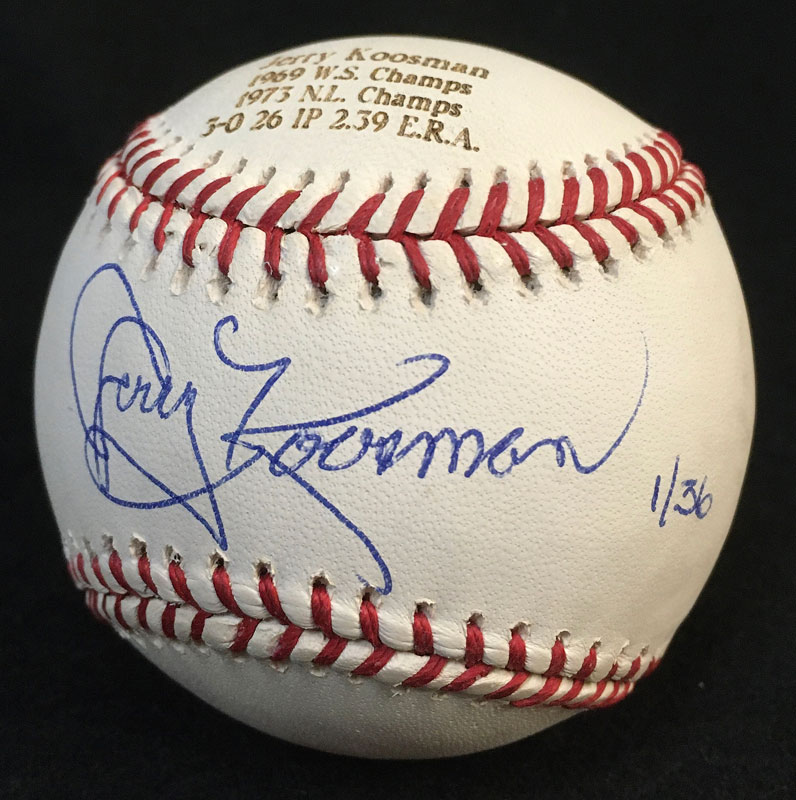 Jerry Koosman Autographed Baseball