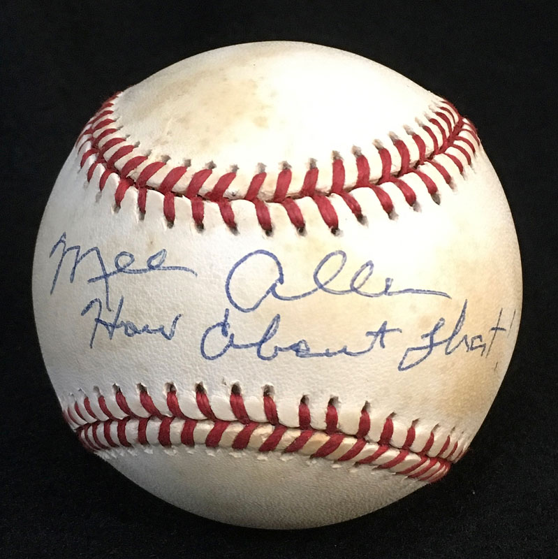 Mel Allen PSA DNA Autographed Baseball
