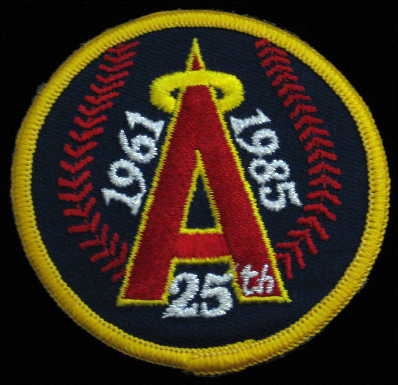 California Angels 1961 - 1985 Silver Anniversary Baseball Patch