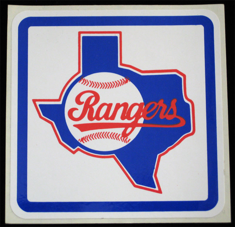 Texas Rangers Baseball Logo Sticker