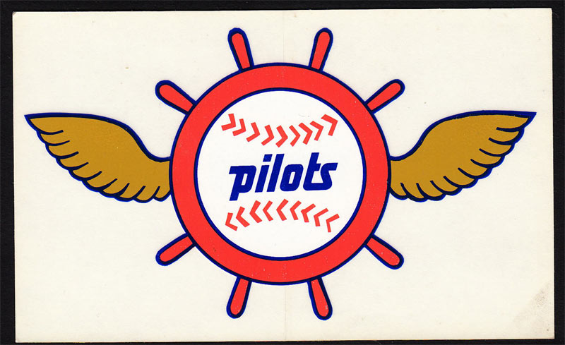 Seattle Pilots **RARE** Original 1969 Decal VTG MLB vintage - Milwaukee Brewers Window Sticker