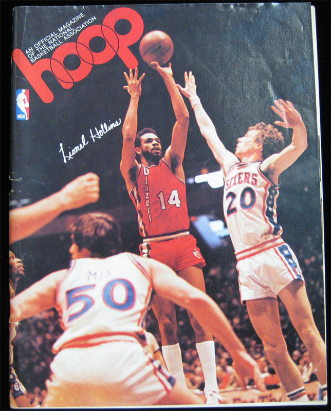 1978 Warriors vs Trail Blazers NBA Hoop Magazine Basketball Program