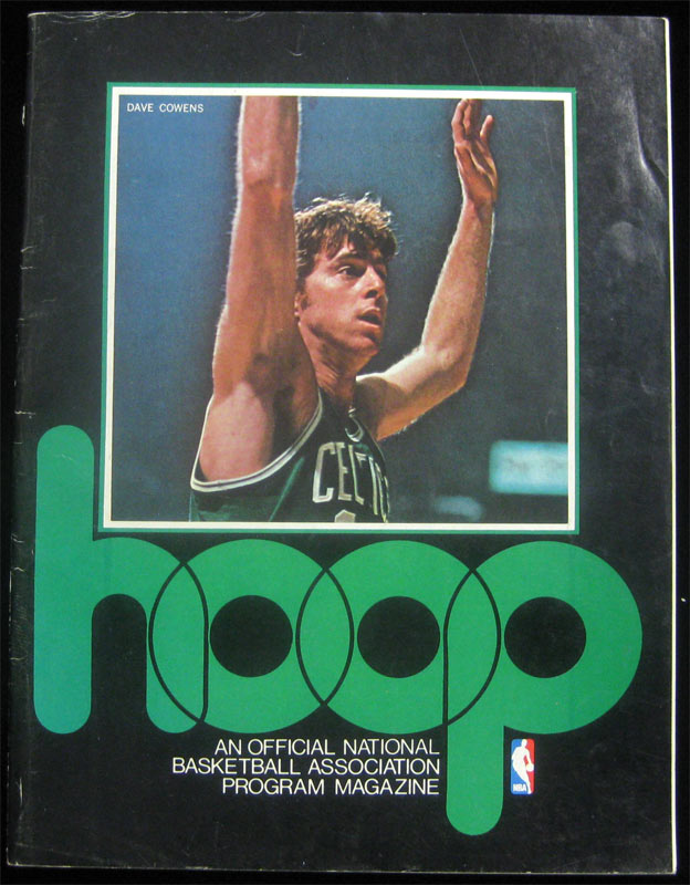 1976 Warriors vs Celtics NBA Hoop Magazine Basketball Program