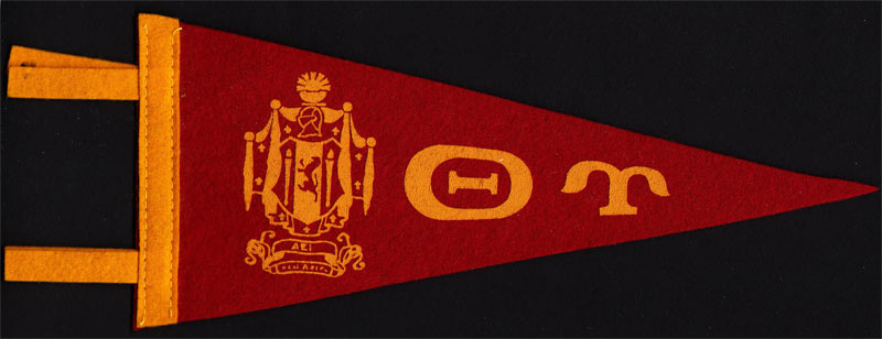 Theta Upsilon Fraternity Mini Pennant