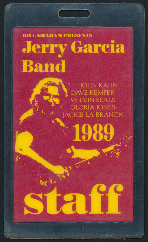 Jerry Garcia Band 1989 Tour BGP Staff Laminate