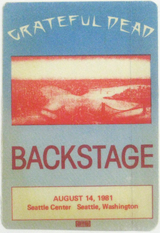 Grateful Dead 8/14/1981 Seattle Backstage Pass