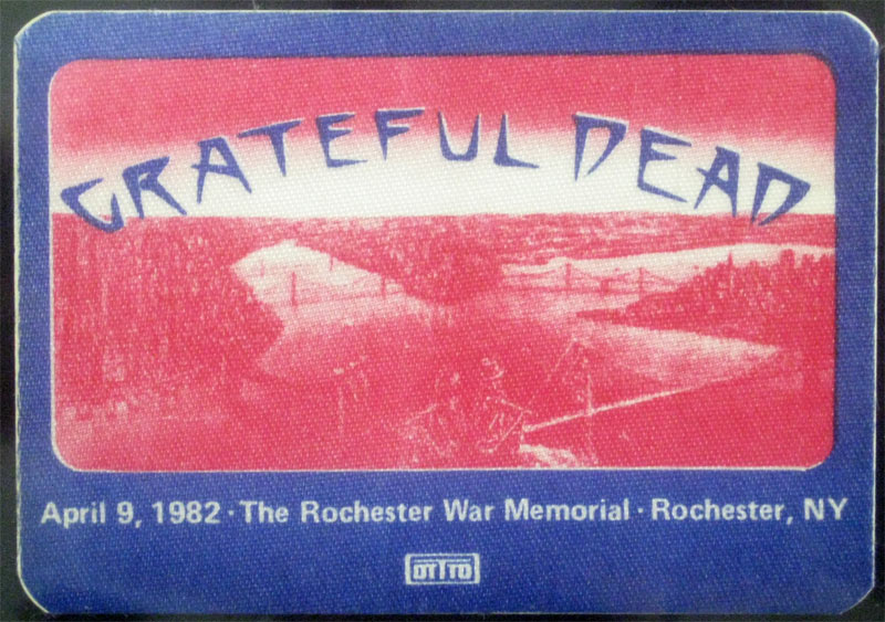 Grateful Dead 4/9/1982 Rochester NY Backstage Pass