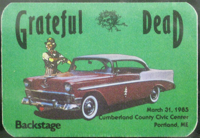 Grateful Dead 3/31/1985 Portland ME Backstage Pass