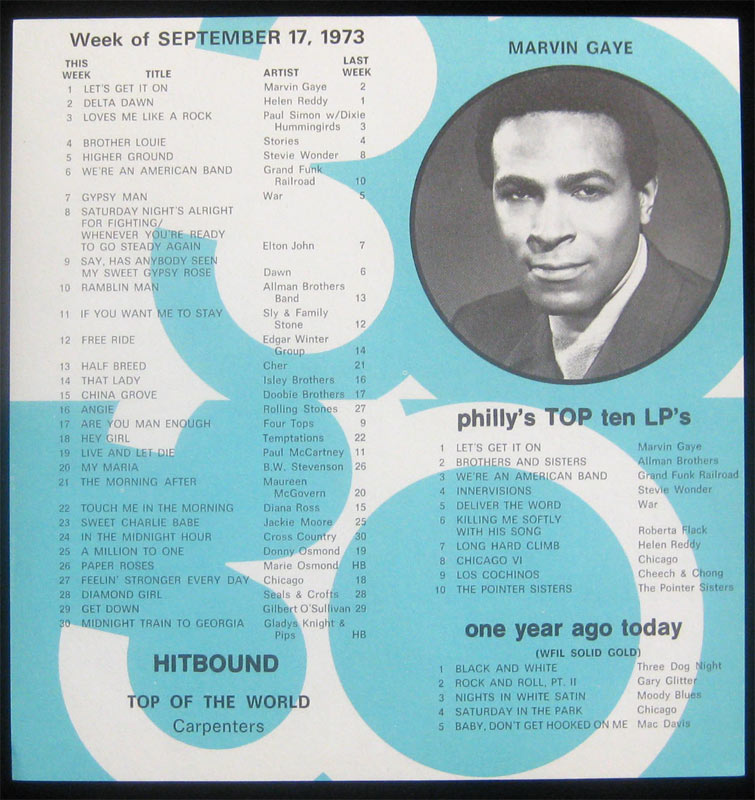 WFIL Top 30 September 17 1973 Radio Survey