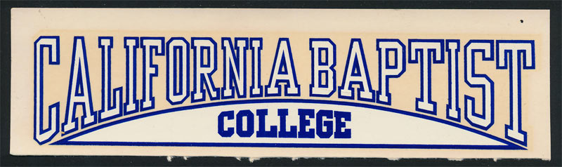 California Baptist College Lancers Decal