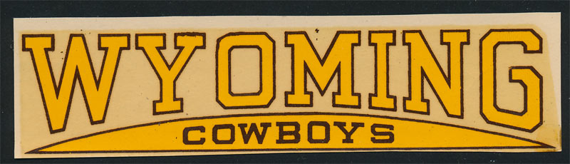 University of Wyoming Cowboys Decal