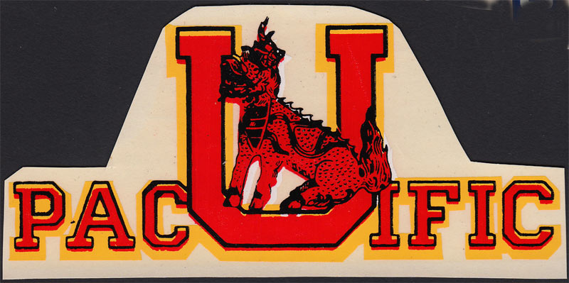 Pacific University Boxers Decal