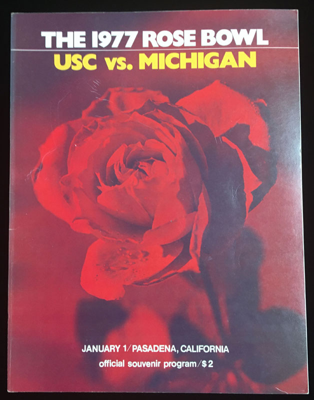 Rose Bowl 1977 College Football Program