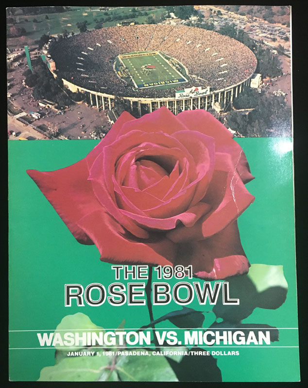 Rose Bowl 1981 College Football Program