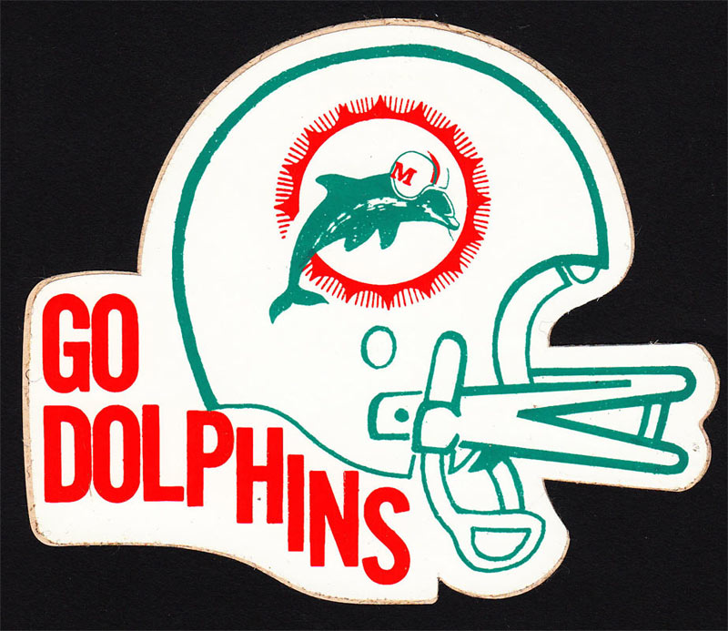 Miami Dolphins Go Dolphins Sticker